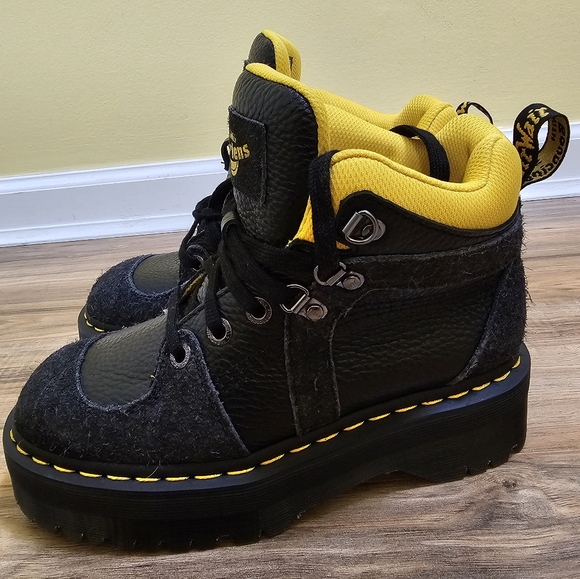 Dr. Martens ZUMA LEATHER & SUEDE HIKER STYLE BOOTS - Picture 4 of 11